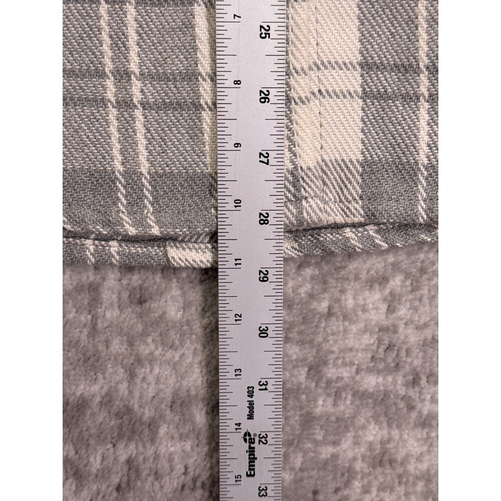 Outerknown Blanket Shirt Medium / Large Womens Heavyweight Flannel Gray Plaid - Picture 6 of 8
